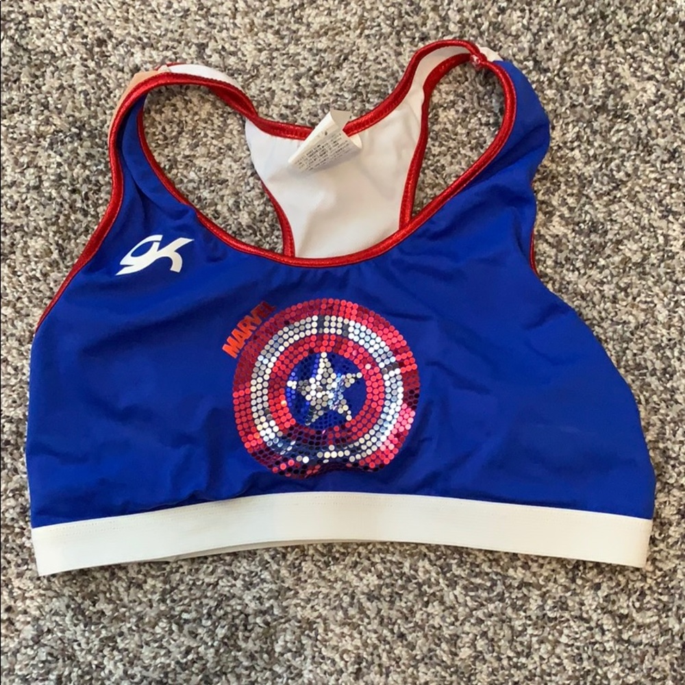 Captain America Sports Bra